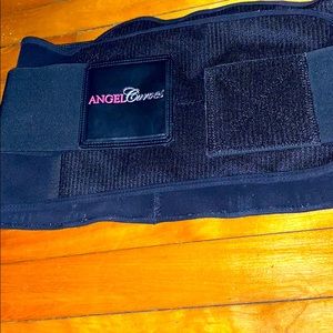 Sweat belt double compression waist trainer